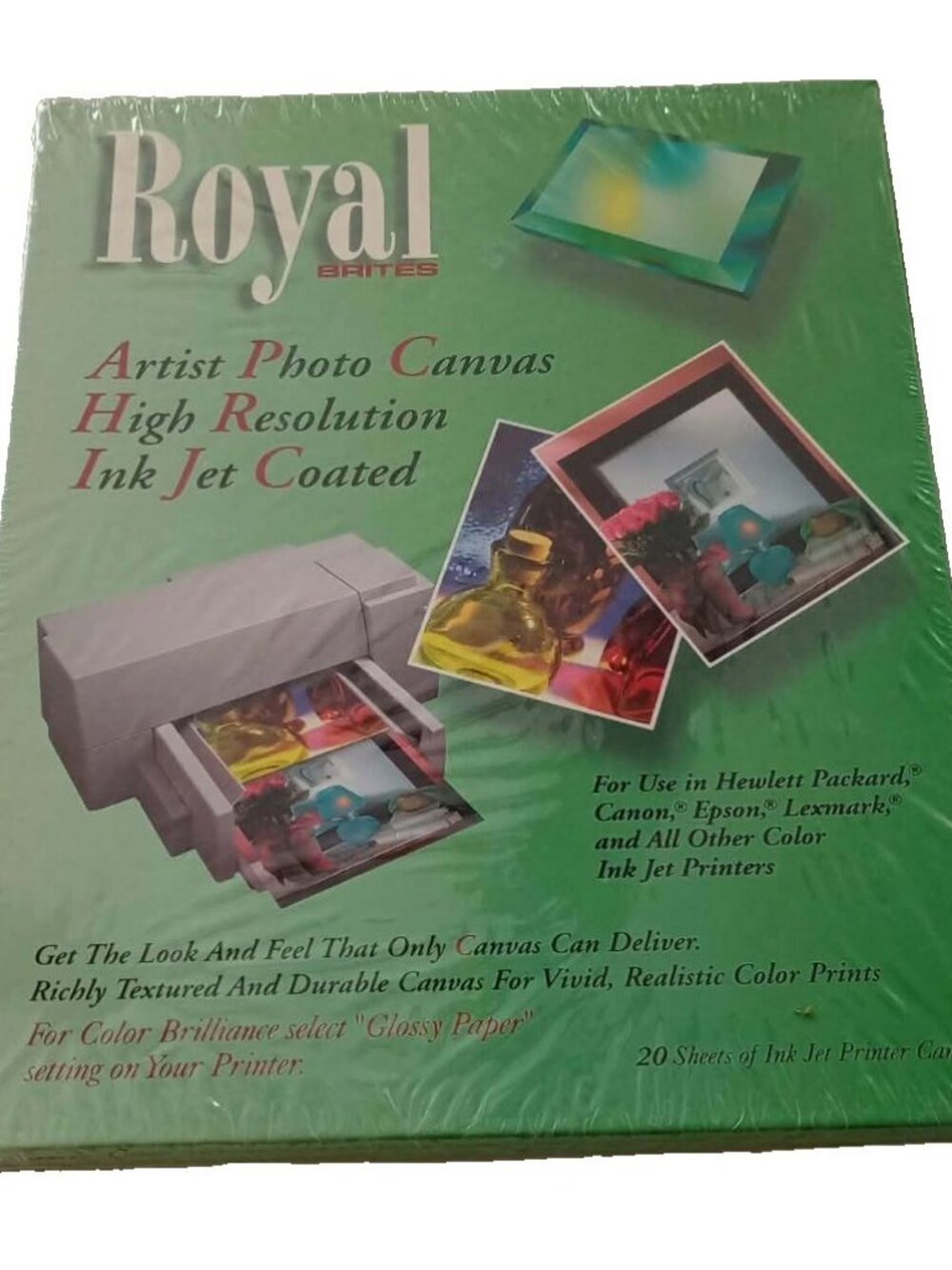Royal Artist Photo Canvas Paper, Ink Jet Coated, Brand New, Sealed
